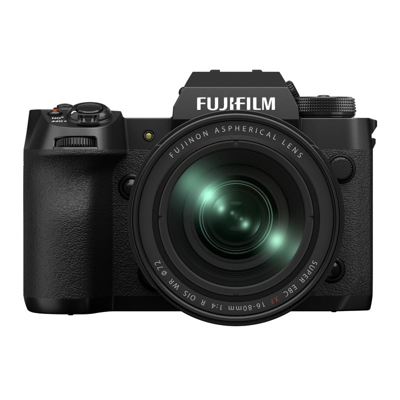 Fujifilm X-H2 mit 16-80mm Objektiv, professionelle spiegellose Kamera.