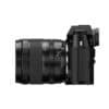 Fujifilm X-T50 Kamera mit XF16-50mm Objektiv in Schwarz.